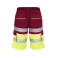 Bermuda alta visibilidad multibolsillos unisex Lada. Color rojo laboral/amarillo flúor.