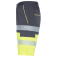 Bermuda alta visibilidad multibolsillos unisex Lada. Color gris plomo/amarillo flúor.