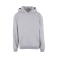 Sudadera oversize con capucha unisex BY410. Color gris jaspeado.