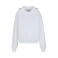 Sudadera oversize con capucha mujer BY444. Color blanco.
