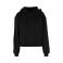 Sudadera oversize con capucha mujer BY444. Color negro.