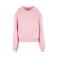 Sudadera oversize con capucha mujer BY444. Color rosa suave.