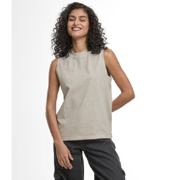 Camiseta sin mangas lavada vintage mujer BY429