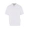 Polo oversize hombre BY421. Color blanco.