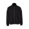 Sudadera oversize con cremallera unisex BY422. Color negro.