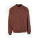 Sudadera oversize unisex BY409. Color marrón chocolate.