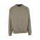 Sudadera oversize unisex BY409. Color oliva pálido.