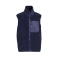 Chaleco polar sherpa unisex BY407. Color azul marino.