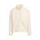 Chaqueta polar sherpa unisex BY406. Color arena blanca.
