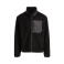 Chaqueta polar sherpa unisex BY406. Color negro.