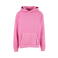 Sudadera con capucha vintage unisex BY294. Color rosa frío.
