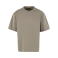 Camiseta oversize unisex BY391. Color oliva pálido.