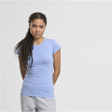 Camiseta básica elástica mujer BY384