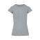 Camiseta básica elástica mujer BY384. Color gris jaspeado.