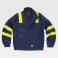 Cazadora alta visibilidad multibolsillos unisex B1196. Color azul marino/amarillo a. V..