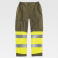 Pantalón alta visibilidad ignífugo y antiestático unisex B1481. Color verde kaki/amarillo a. V..