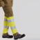 Pantalón alta visibilidad ignífugo y antiestático unisex B1481. Color verde kaki/amarillo a. V..