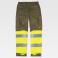 Pantalón alta visibilidad ignífugo y antiestático unisex B1481. Color verde kaki/amarillo a. V..