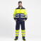 Pantalón alta visibilidad multibolsillos unisex B1495. Color azul marino/amarillo a. V..