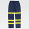 Pantalón alta visibilidad protección total unisex B1496. Color azul marino/amarillo a. V..