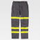 Pantalón alta visibilidad protección total unisex B1496. Color gris/amarillo a. V..