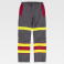 Pantalón alta visibilidad protección total unisex B1499. Color gris/rojo/amarillo a. V..