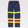 Pantalón alta visibilidad protección total unisex B1499. Color azul marino/rojo/amarillo a. V..