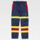 Pantalón alta visibilidad protección total unisex B1499. Color azul marino/rojo/amarillo a. V..