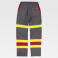 Pantalón alta visibilidad protección total unisex B1499. Color gris/rojo/amarillo a. V..