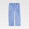 Pantalón de trabajo multibolsillos antiestático unisex B1900. Color azul celeste.