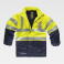 Parka alta visibilidad protección total unisex B3795. Color amarillo a. V./azul marino.