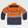 Parka alta visibilidad protección total unisex B3795. Color naranja a. V./azul marino.