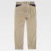 Pantalón de trabajo tejido elástico unisex B4033. Color marrón beige.
