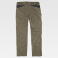 Pantalón de trabajo tejido elástico unisex B4033. Color verde kaki.