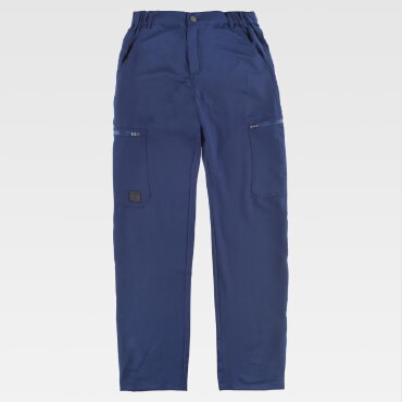 Pantal&oacute;n de trabajo el&aacute;stico multibolsillos unisex B4040