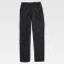 Pantalón de trabajo elástico multibolsillos unisex B4041. Color negro.