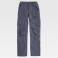 Pantalón de trabajo elástico multibolsillos unisex B4041. Color gris.
