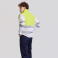Chaleco reflectante alta visibilidad acolchado unisex C1010. Color amarillo a. V./blanco.