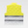 Chaleco reflectante alta visibilidad acolchado unisex C1010. Color amarillo a. V./blanco.