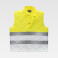 Chaleco reflectante alta visibilidad acolchado unisex C1010. Color amarillo a. V./blanco.