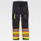 Pantalón alta visibilidad multibolsillos unisex C2618. Color negro/amarillo a. V..