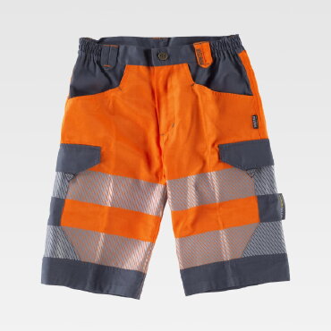 Pantalón de trabajo corto alta visibilidad multibolsillos unisex C2705