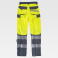 Pantalón alta visibilidad multibolsillos unisex C2715. Color amarillo a. V./gris oscuro.