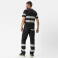 Pantalón alta visibilidad multibolsillos unisex C2717. Color negro.