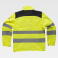Chaqueta softshell alta visibilidad unisex C2930. Color amarillo a. V./negro.