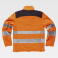 Chaqueta softshell alta visibilidad unisex C2930. Color naranja a. V./negro.
