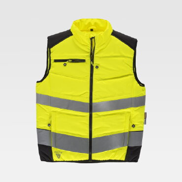 Chaleco reflectante alta visibilidad acolchado unisex C2950