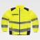 Chaqueta laboral alta visibilidad unisex C2951. Color amarillo a. V./negro.
