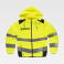 Chaqueta laboral alta visibilidad unisex C2951. Color amarillo a. V./negro.