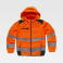 Chaqueta laboral alta visibilidad unisex C2951. Color naranja a. V./negro.